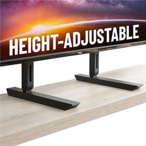 Universal Large TV Stand for 49” to 77” TVs up to 100lbs - 8.5” Height Adju